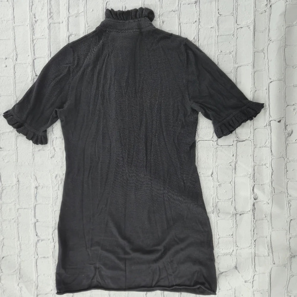 Tory Burch Black Tunic Silk/Cashmere Blend 3/4 sleeves Size M - Picture 9 of 9